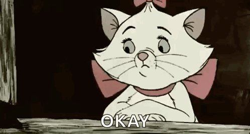 Marie From The Aristocats Is Looking Out A Window And Saying Okay . GIF