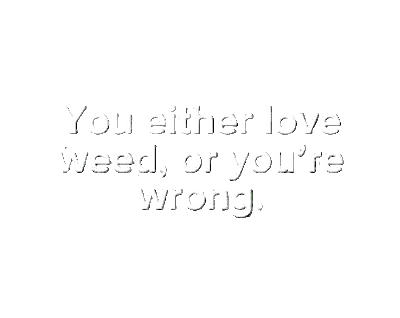 Marijuana Leaves Background You Love Weed Sticker