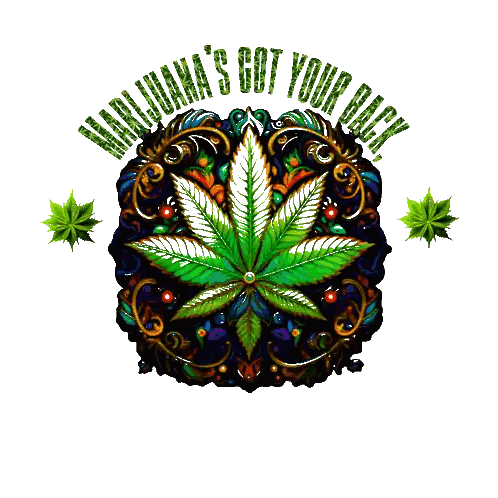 Marijuana Logo Keeps You Chill Sticker