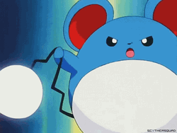 Marill Spinning Wrecking Ball Pokemon GIF