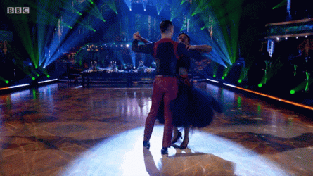 Marilu Henner & Derek Hough Waltz GIF
