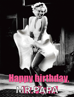 Marilyn Happy Luigi GIF