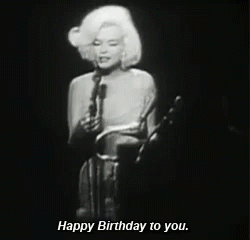 Marilyn Monroe Happy Birthday To You GIF