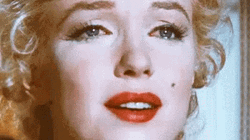 Marilyn Monroe Is Teary Eyed GIF