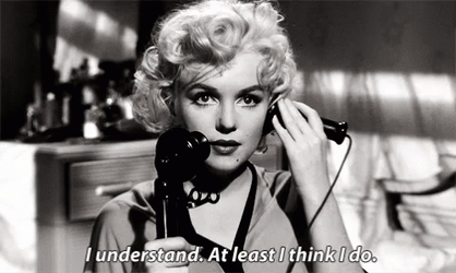 Marilyn Monroe Quotes Talking On Phone GIF
