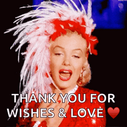 Marilyn Monroe Quotes Thank You For Wishes GIF