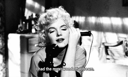 Marilyn Monroe Quotes Wonderful Dream Phone Chat GIF