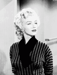 Marilyn Monroe Serious Glare GIF