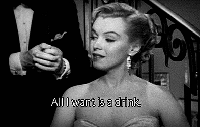Marilyn Monroe Wants Drink Quote GIF