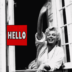 Marilyn Monroe Waving Hand GIF