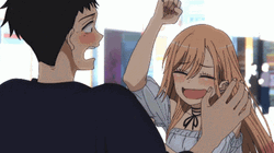 Marin Kitagawa Gojo Anime Fight GIF