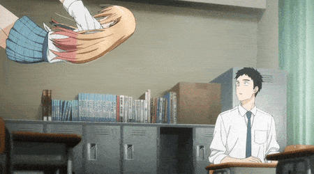 Marin Kitagawa Gojo Slow Mo Flying Anime GIF