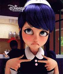 Marinette Ladybug Curious Naive Stare GIF