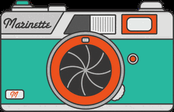Marinette Vintage Film Camera Artwork GIF