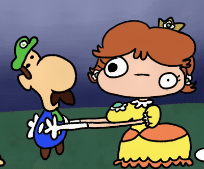 Mario And Daisy Saying Yay GIF