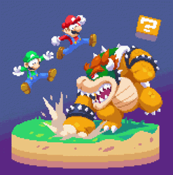 Mario And Luigi Bowser  GIF
