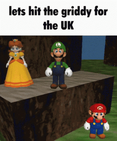 Mario and Luigi Lets Hit the Griddy for the UK