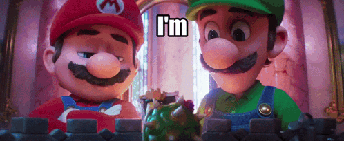 Mario And Luigi With I'm Above GIF