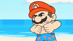 Mario And Sonic Summer Beach OOTD GIF
