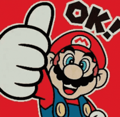 Mario Giving Thumbs Up GIF