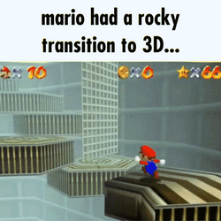 Mario Had A Rocky Transition To 3D  GIF