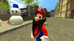 Mario Head Popping In SMG4 Series GIF