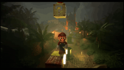 Mario Holding Coin GIF