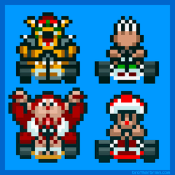 Mario Kart 90S Animation GIF