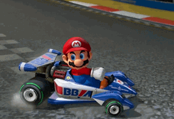Mario Kart Drifting Slow Motion GIF