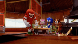 Mario Kart Knuckles Dancing GIF
