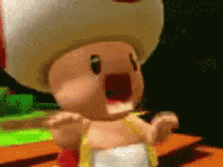 Mario Kart Screaming Red Mushroom GIF