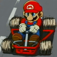 Mario Kart Serious Driving GIF