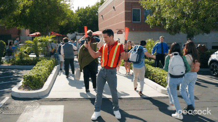 Mario Lopez Dancing In School GIF
