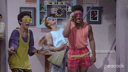 Mario Lopez Dancing Saved By The Bell GIF