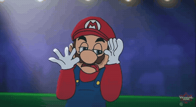 Mario Making Funny Face GIF