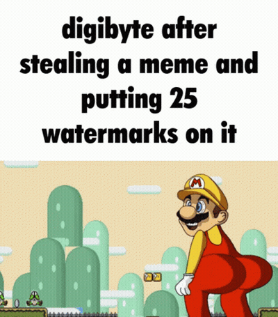 Mario Meme Stealing With Watermarks GIF