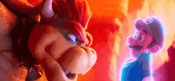 Mario Movie Cinematic King Koopa Luigi GIF