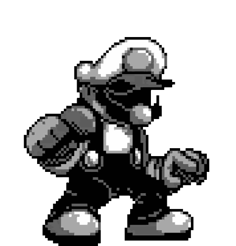 Mario Pixel Art With Megaphone Sticker