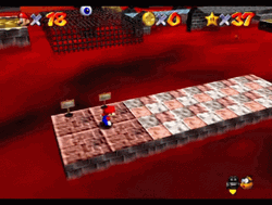 Mario Running From Lava GIF