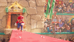 Mario Running To Fight GIF