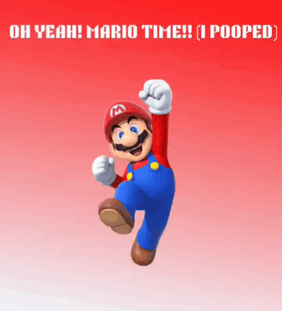 Mario Saying Oh Yeah Mario Time GIF