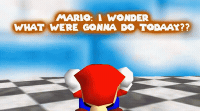 Mario Says What Were Gonna Do Today GIF