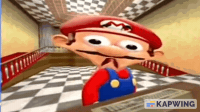 Mario Sitting At Desk GIF