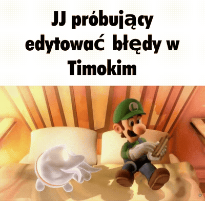 Mario Sitting On Bed Saying Uj Probujacy Edytowac Bledy W Timokim GIF
