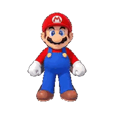 Mario Standing Next To Books Sticker