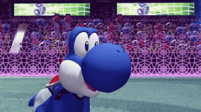 Mario Strikers Battle League Yoshi GIF