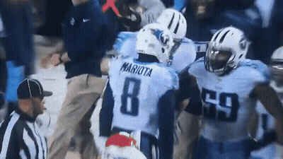 Mariota Football Player Being Tackled GIF
