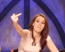 Marisha Ray Eager Flipping Off GIF