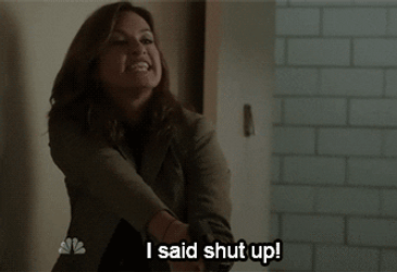 Mariska Hargitay I Said Shut Up Baby I Know It GIF