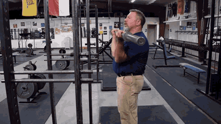 Mark Rippetoe Barbell Curl GIF
